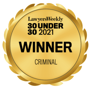 WINNER Lawyers Weekly 30 Under 30 Criminal Law 2021