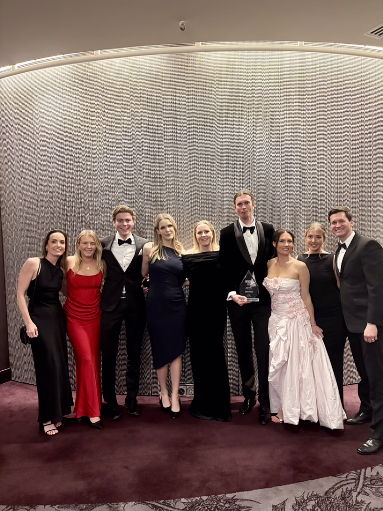 Liam Loader and the Conditsis team at the Australian Law Awards